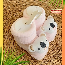 Koala Figürlü Bebek Patik Çorap